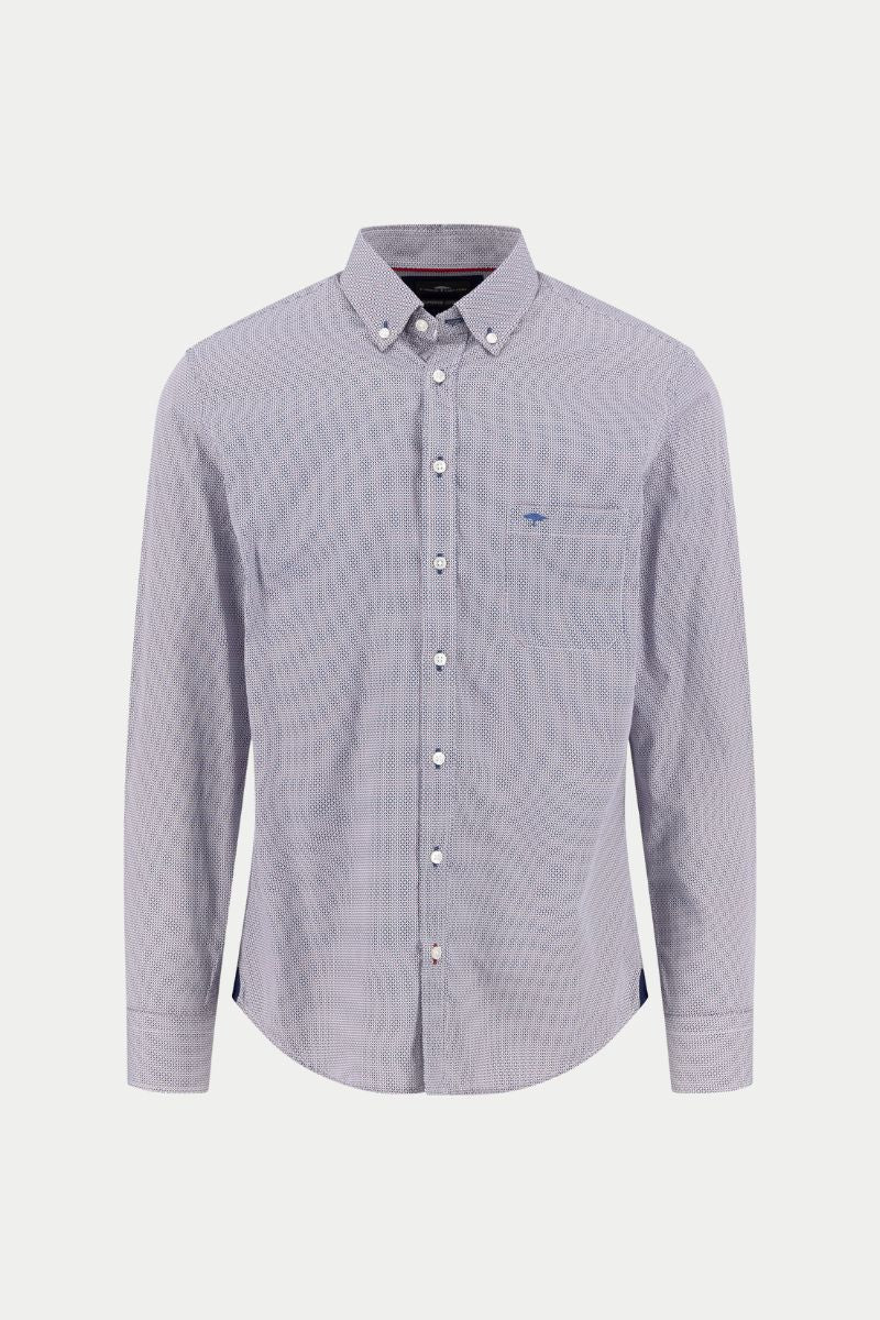 Fynch-Hatton camisa micro estampado rombos