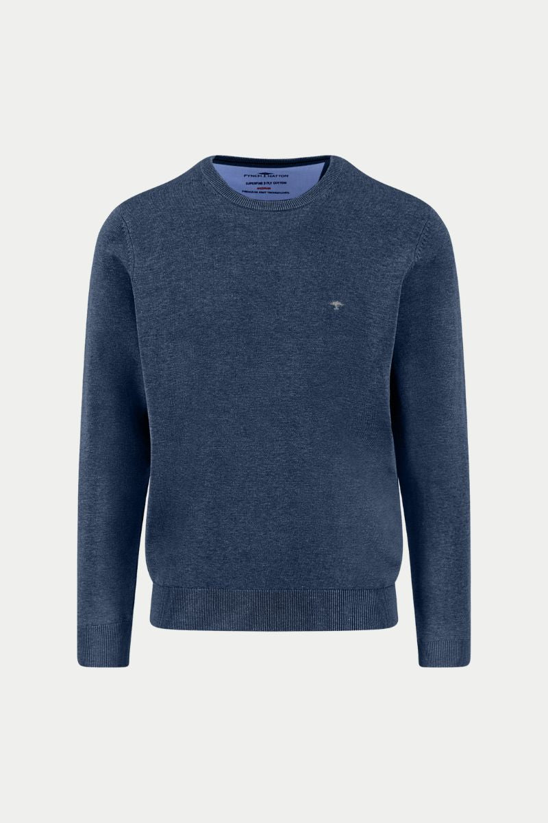 Fynch-Hatton jersey cuello redondo azul