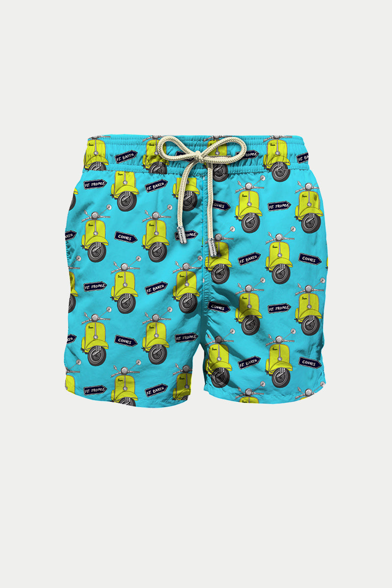 SAINT BARTH Bañador Vespa Fluo